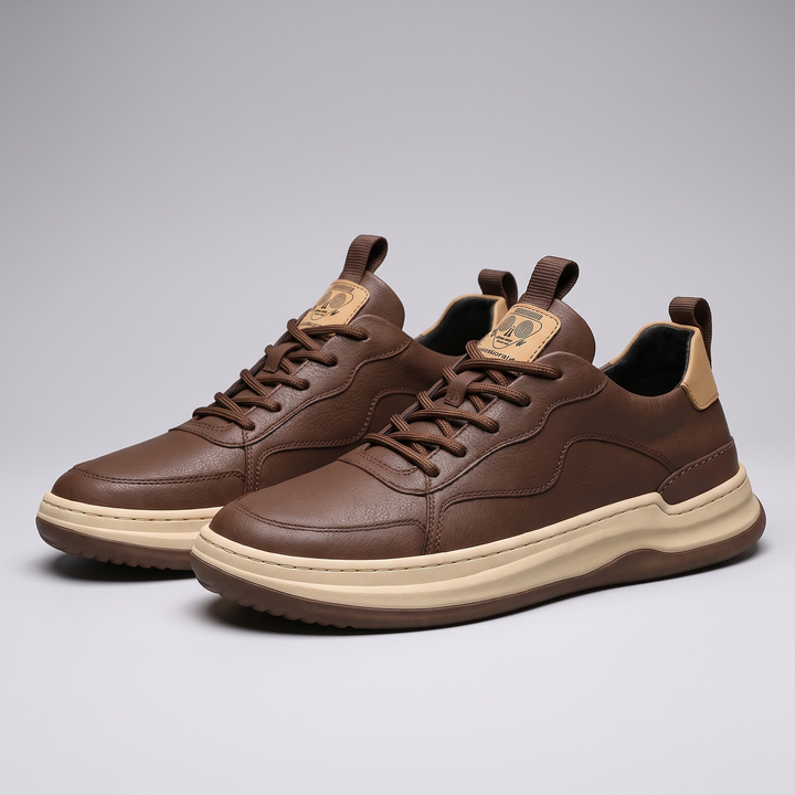 Hudson | Leather Sneakers – Premium Comfort for Men