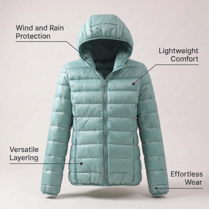 Aurora | Windproof Jacket – Lightweight Weather Protection for Women