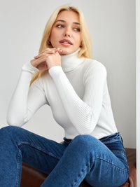 Jessica | Refined Cotton High-Neck Sweater
