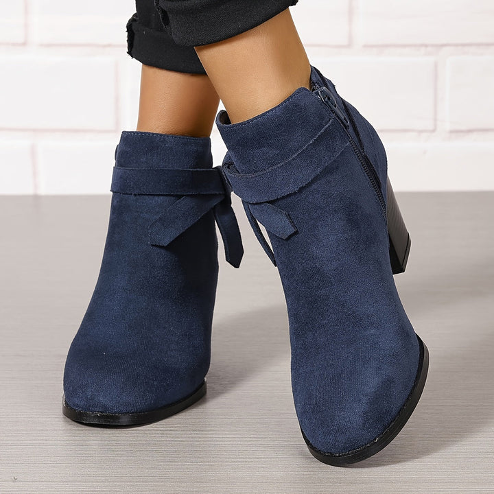 Daisy | Feminine And Sophisticated Bow Detail Ankle Boots