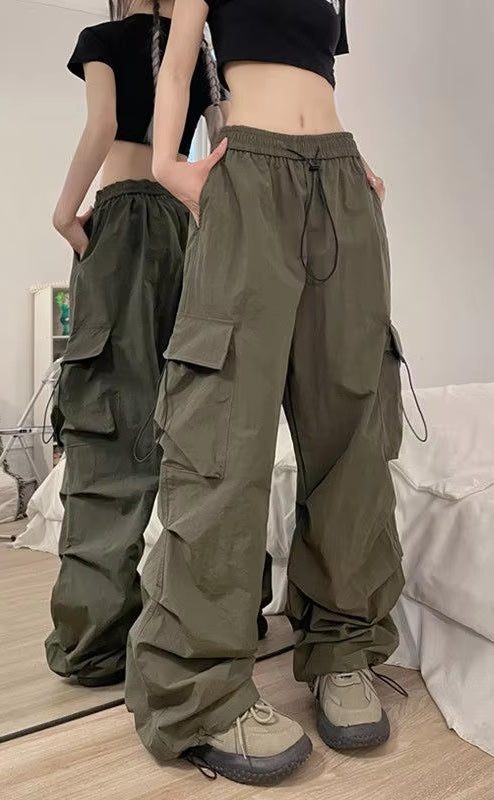 Katrin | Pantaloni cargo a gamba larga, alla moda e comodi