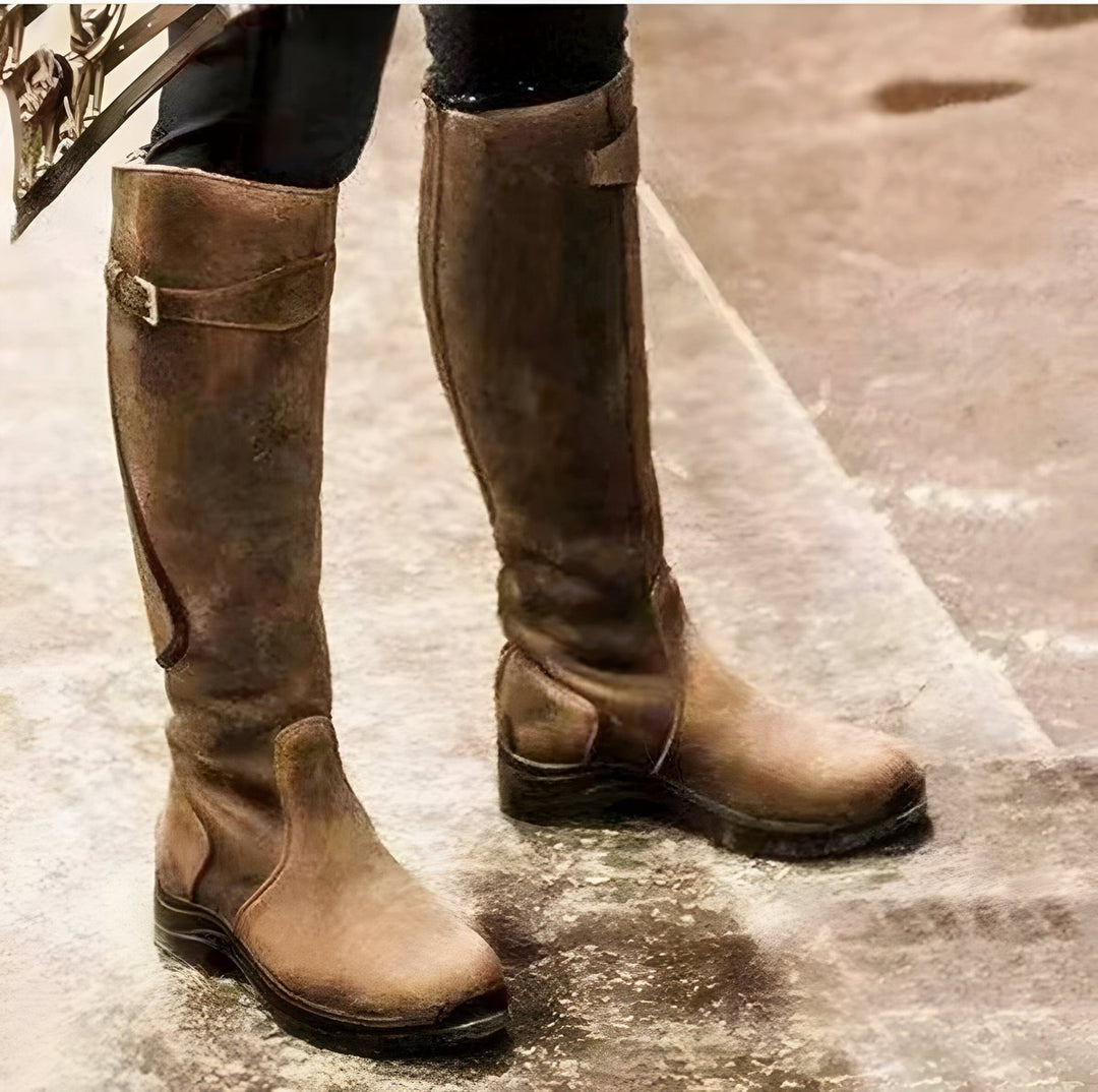 Sienna | All-Weather Waterproof Leather Knee High Boots