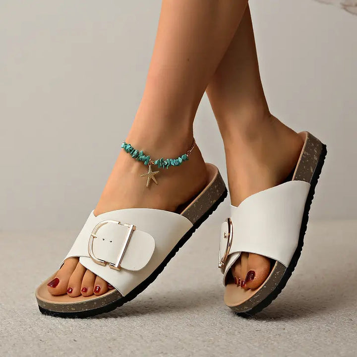 Claire | Orthopädische leichte flache Sandalen