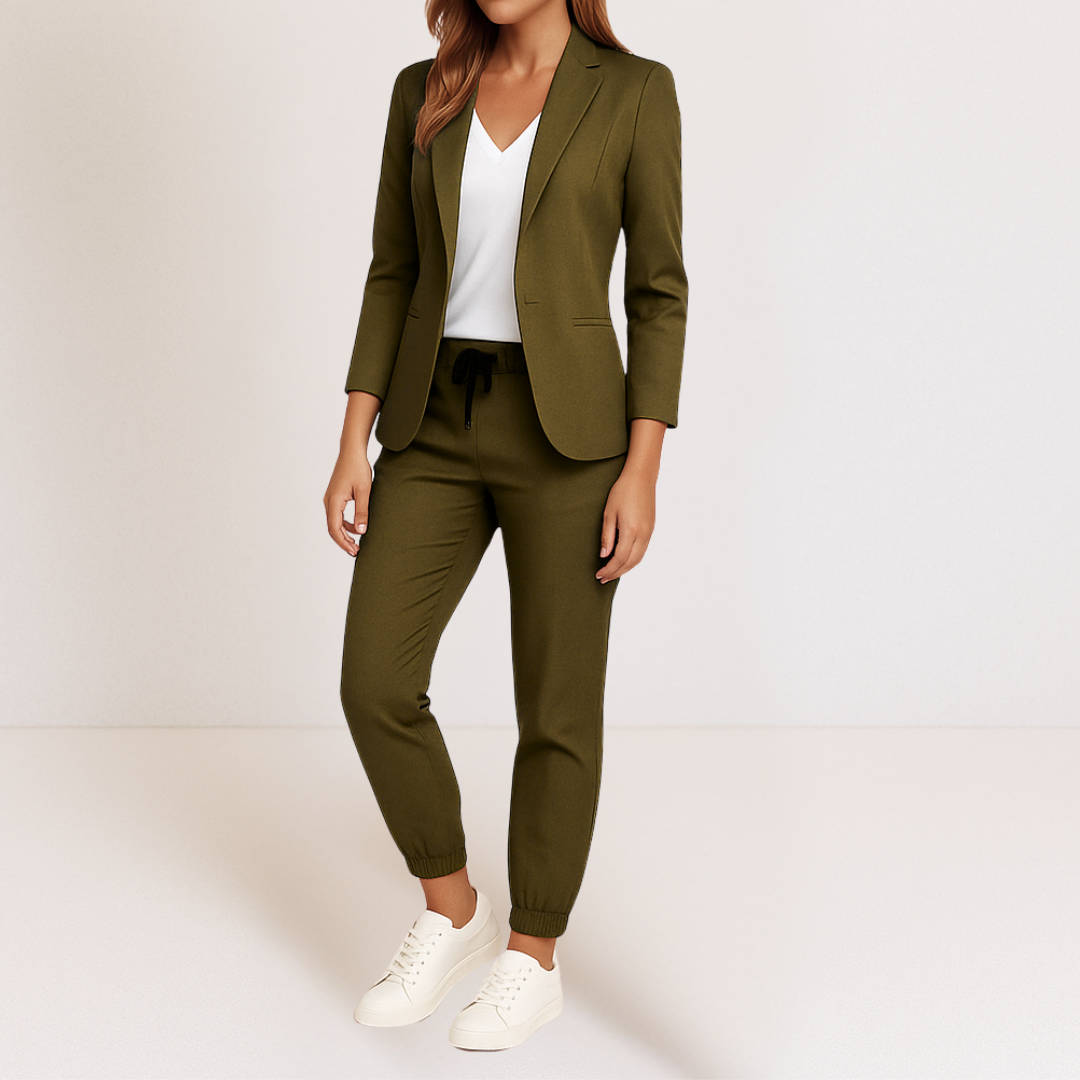 Chloe | Classic Polished Blazer and Jogger Set