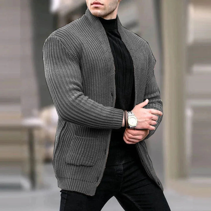 Oliver | Cardigan in maglia moderno e funzionale dallo stile urbano