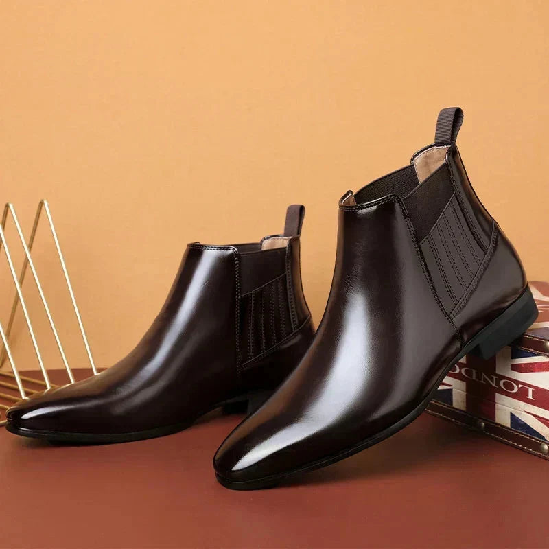 Dina | Sleek Pointed-Toe Chelsea Ankle Boots