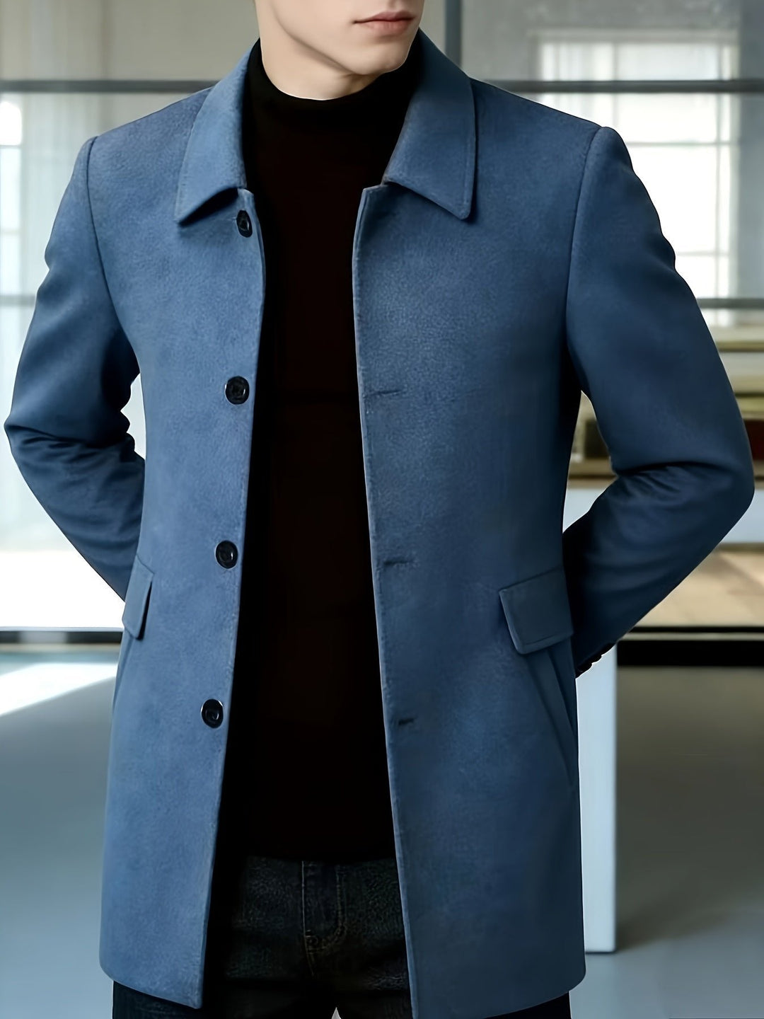 Gerard | Single-Breasted Overcoat – Timeless Style for Men