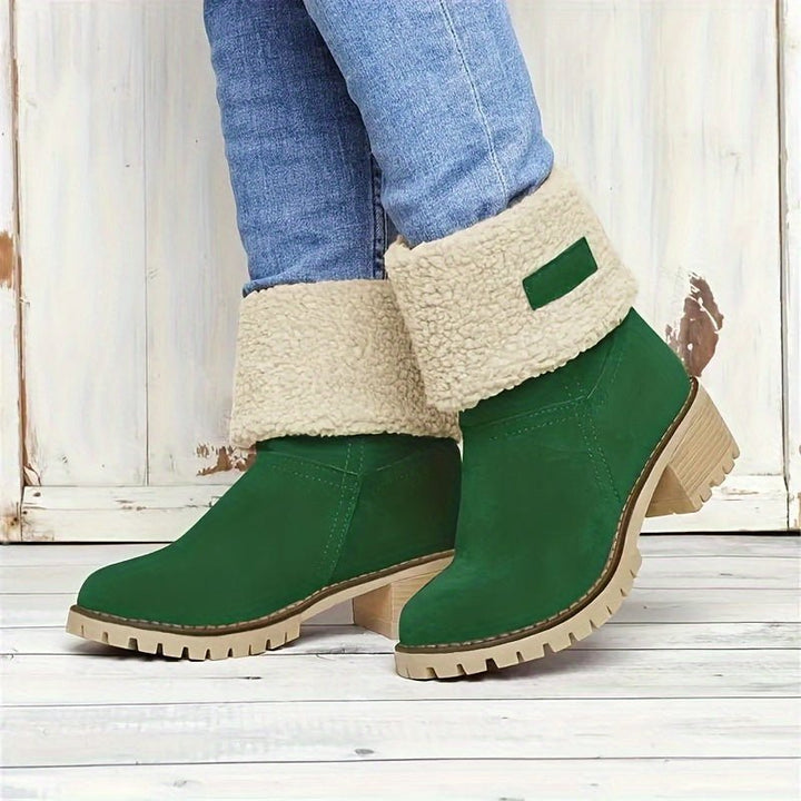 Melinda | Warme und bequeme, mit Fleece gefütterte Stiefel bis zur Wadenmitte