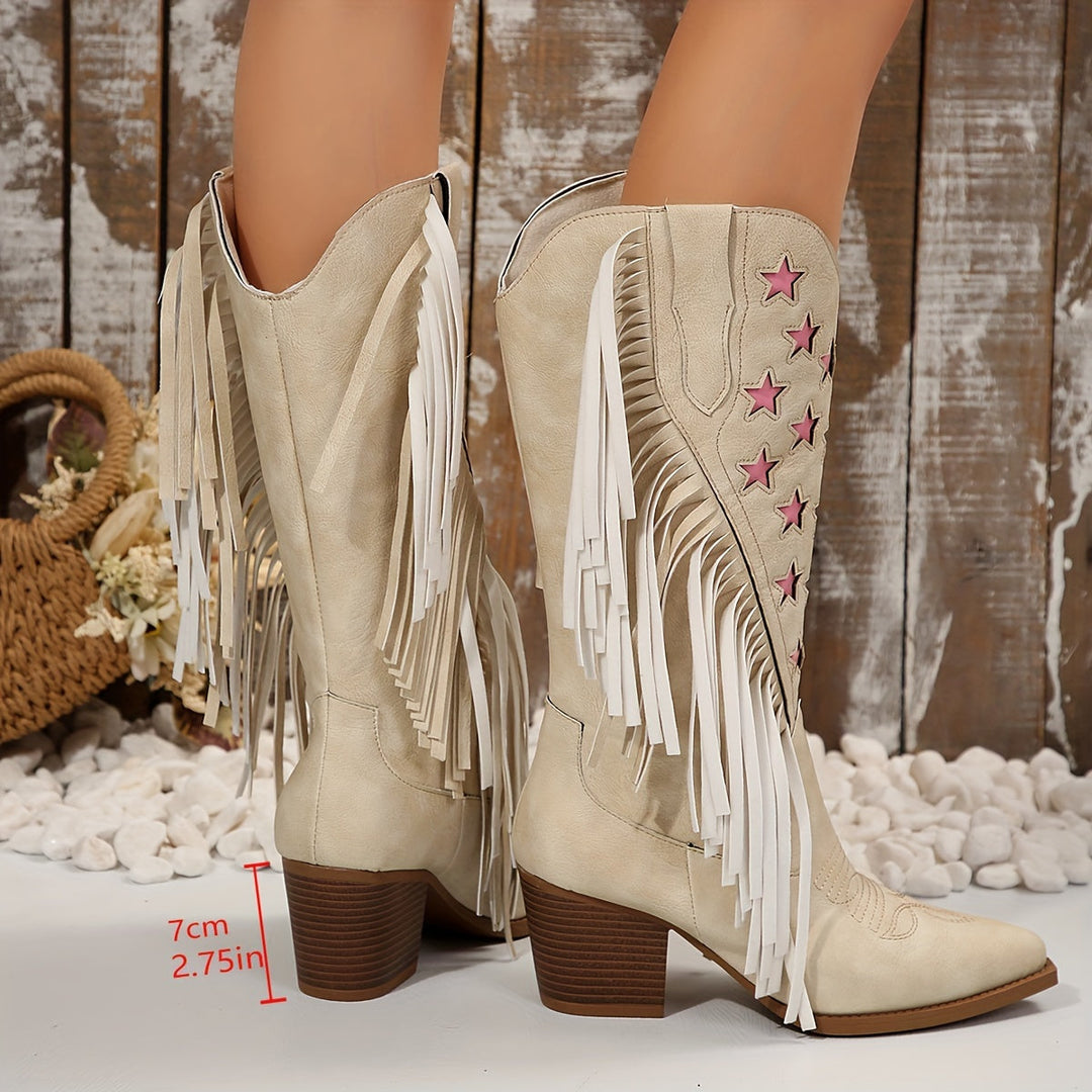 Georgina | Modern And Trendy Fringe Cowboy Boots