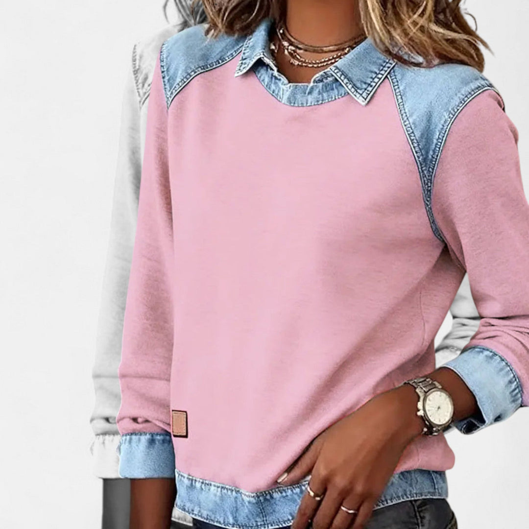 Sophia | Modern Knit Sweatshirt For Effortless Everyday Elegance