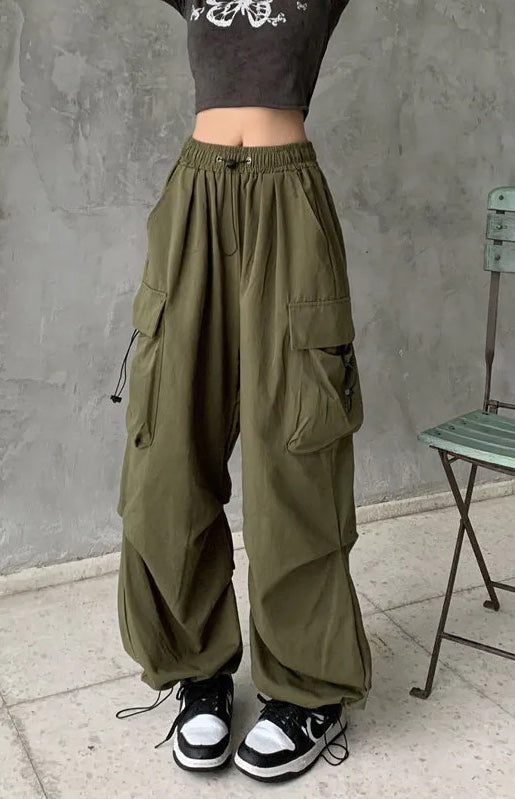 Katrin | Pantaloni cargo a gamba larga, alla moda e comodi