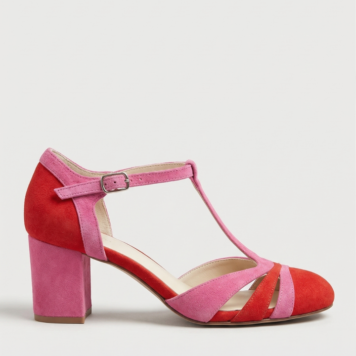 Joanna | Closed Toe T-Strap Heels – Modern Elegance for Women