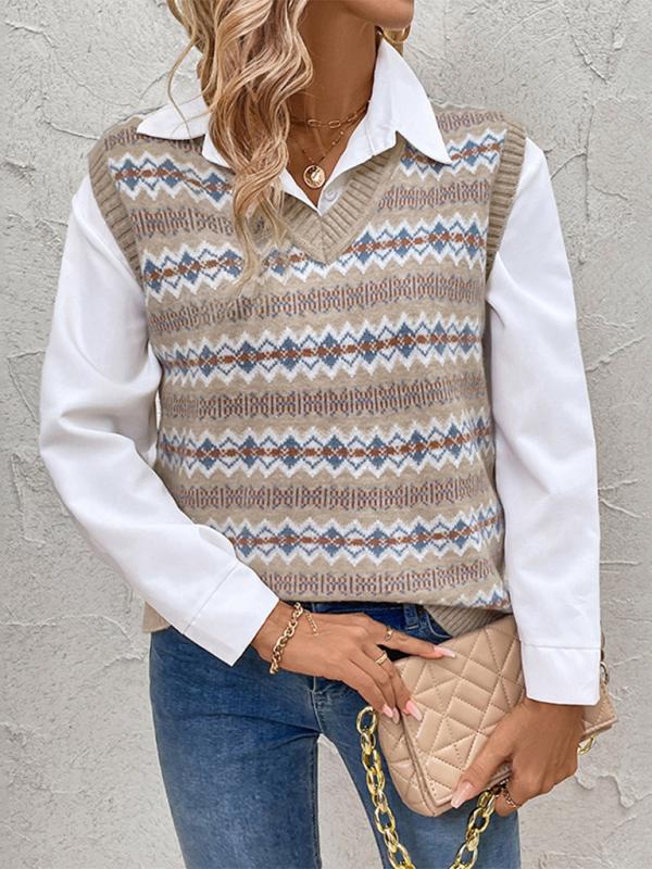 Firenze | Gilet in maglia jacquard d’ispirazione artigianale