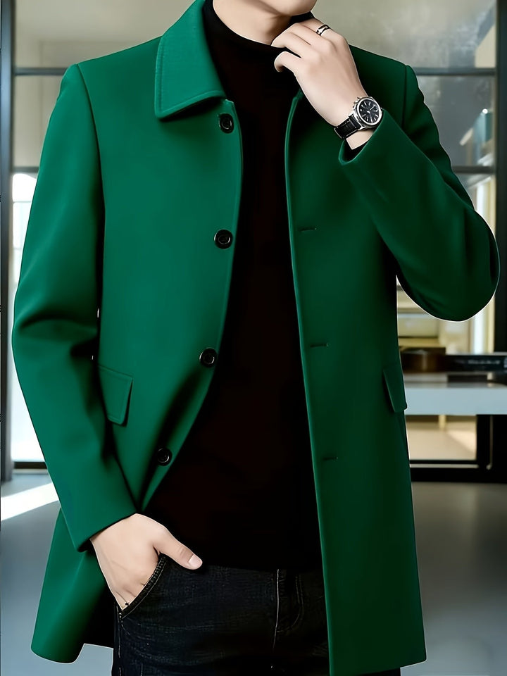 Gerard | Single-Breasted Overcoat – Timeless Style for Men