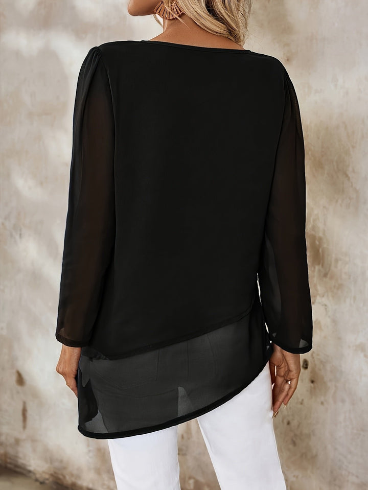 Annika | Flowing Blouse – Lightweight Layered Design for Women