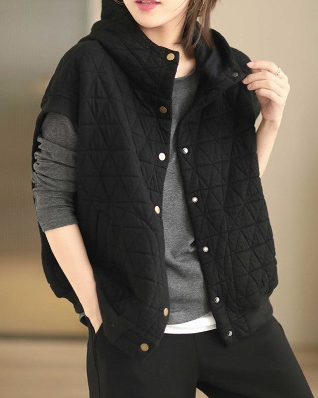 Mason | Elegante gilet invernale tecnico con cappuccio