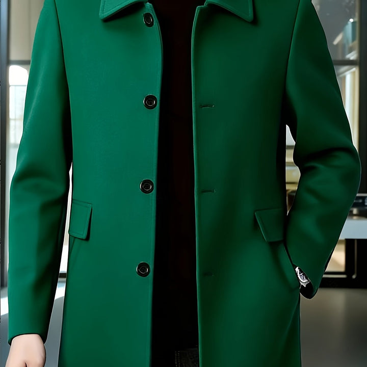 Gerard | Single-Breasted Overcoat – Timeless Style for Men