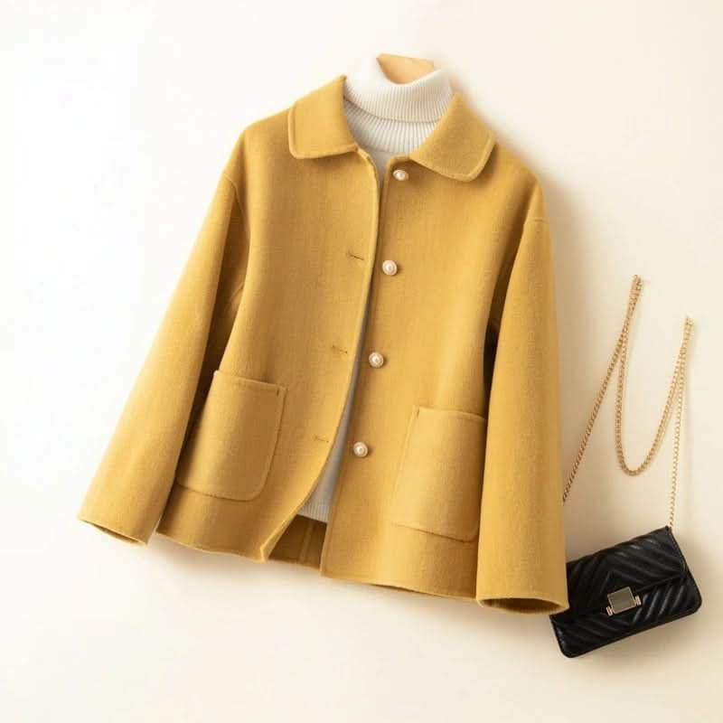 Vicky | Cashmere Coat – Chic Short Style for Women