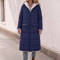 Charlotte | Cappotto invernale trapuntato reversibile con morbida finitura in sherpa
