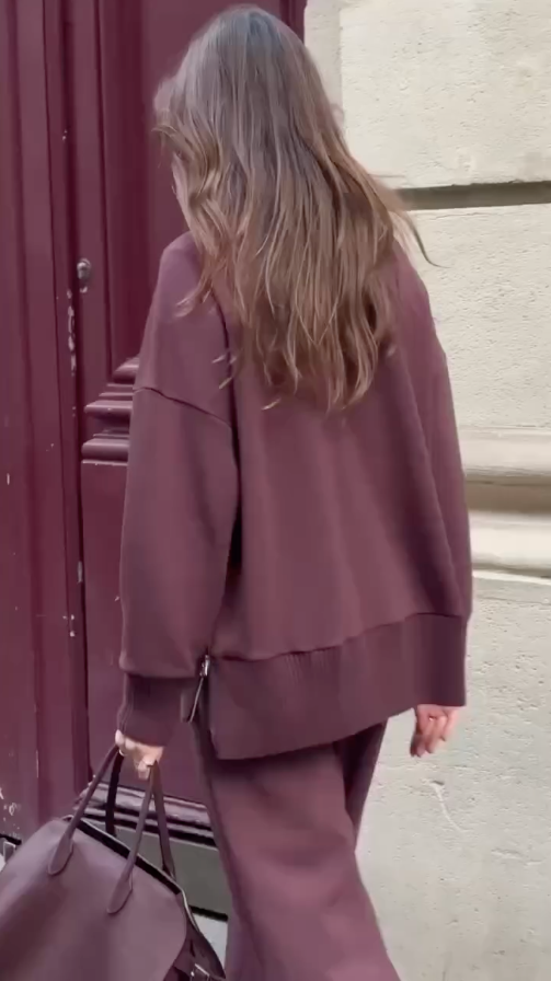 Ursula | Completo coordinato di due pezzi morbido ed elegante