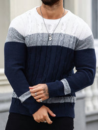 Edward | Modern Colour-Block Knit Sweater