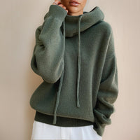 Madison | Oversized Knit Turtleneck Hoodie