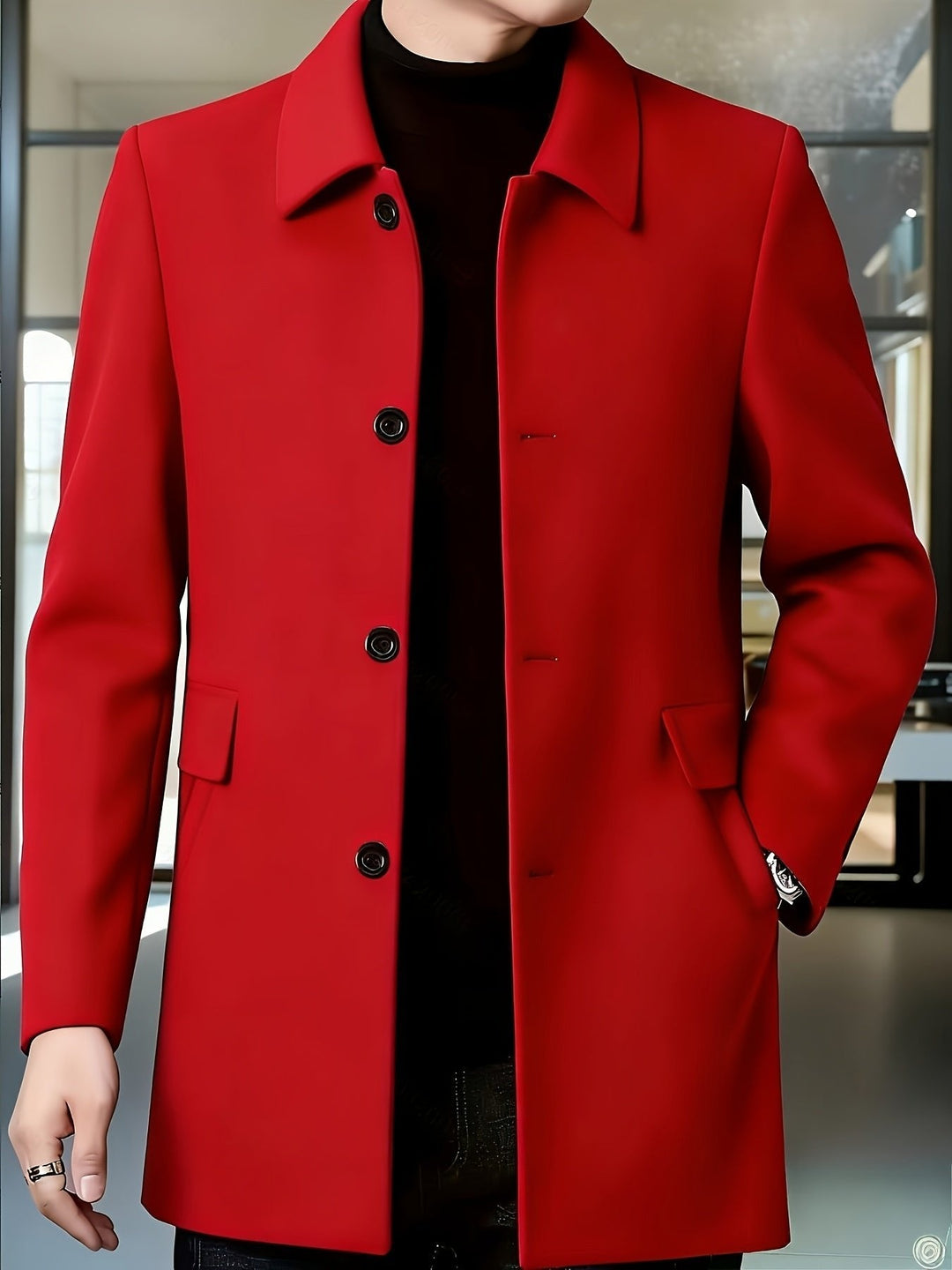 Gerard | Single-Breasted Overcoat – Timeless Style for Men