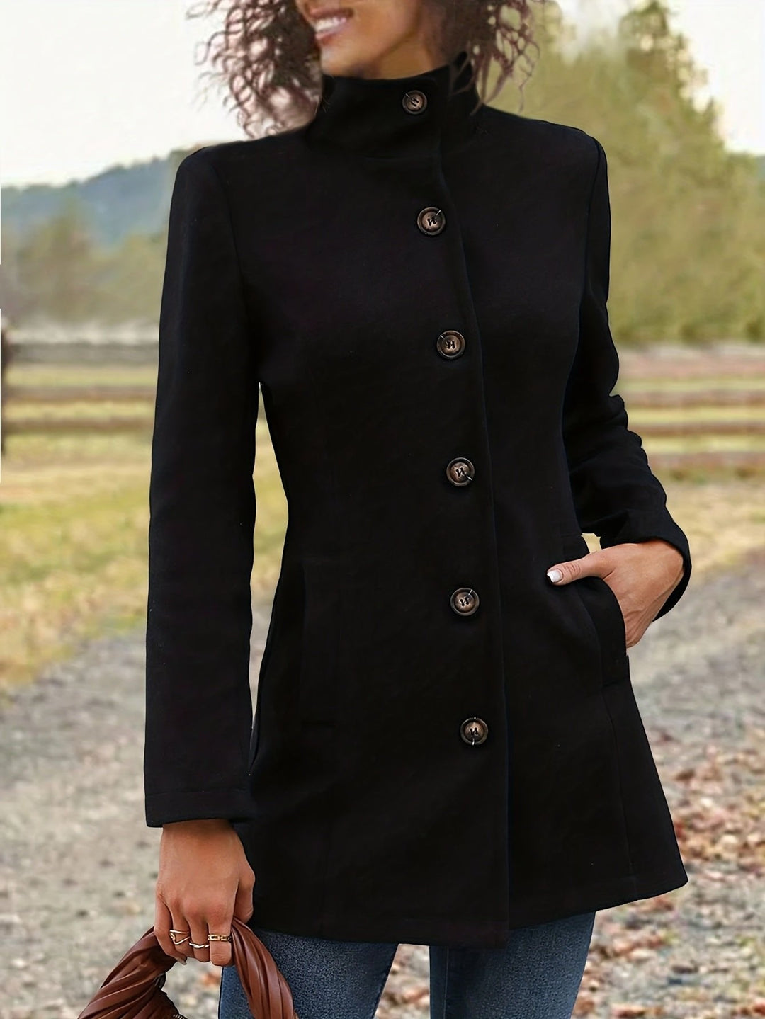 Annalise | Waist-Cinching Mid-Length Coat for Women