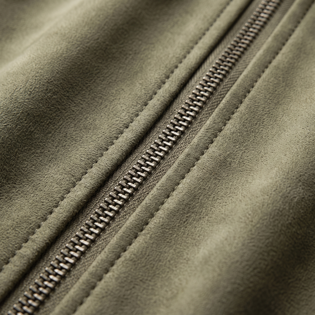 Maverick | Suede Bomber Jacket – Sophisticated Style for Men