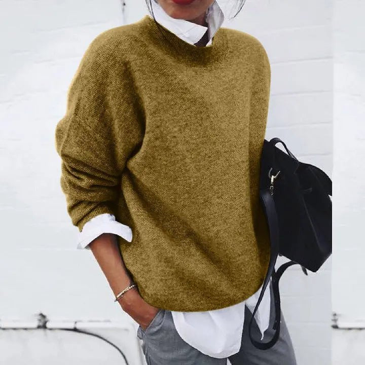Charlotte | Maglione girocollo in misto cashmere dalla vestibilità comoda
