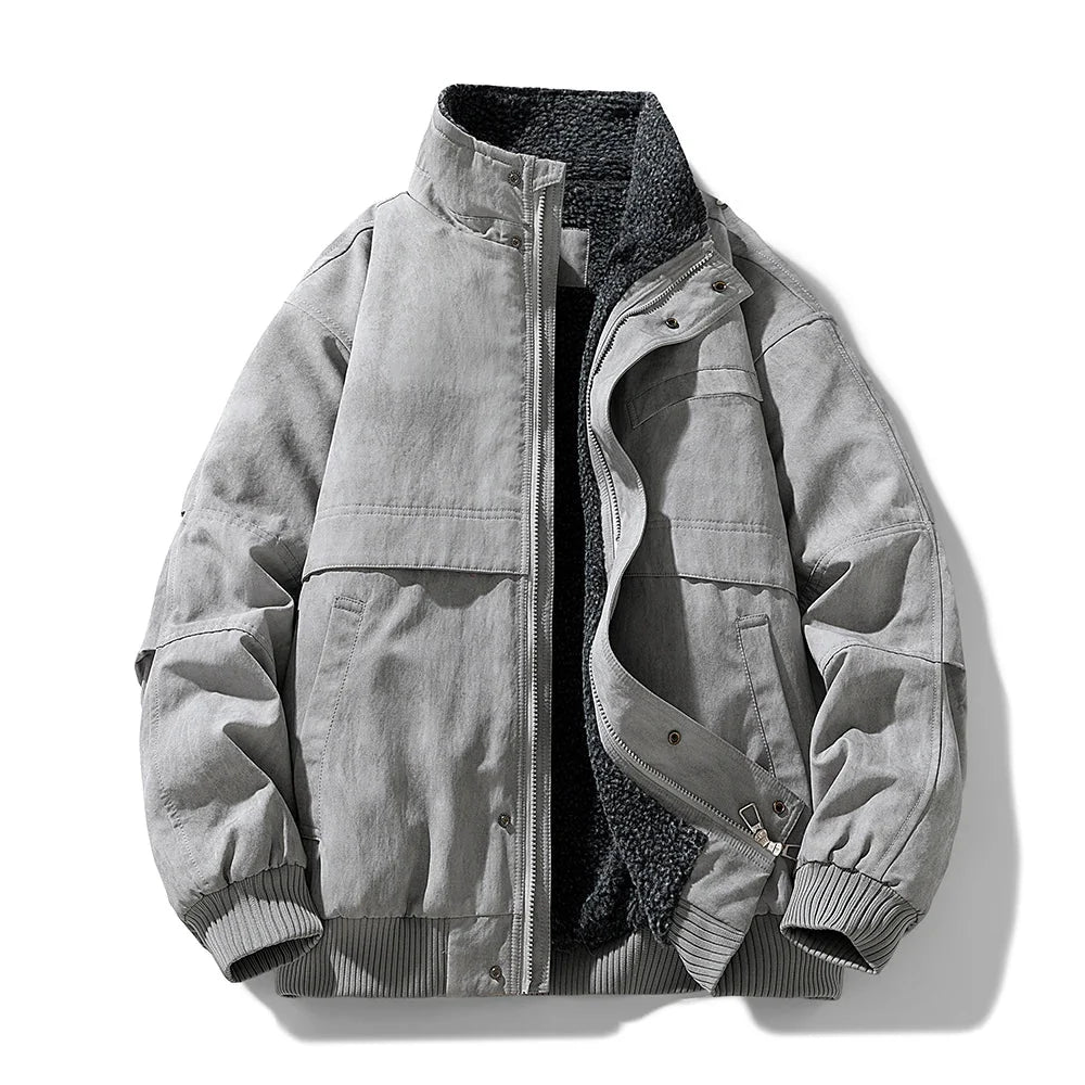 Velora | Fleece Lined Puffer Jacket – Elegante Winterstijl voor Mannen