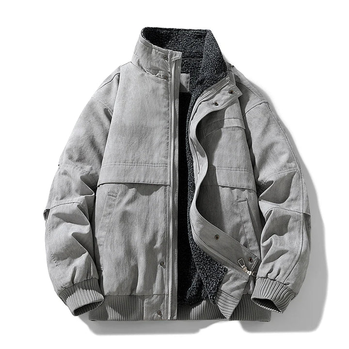Velora | Fleece Lined Puffer Jacket – Elegante Winterstijl voor Mannen