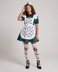 Isabella | Halloween-Kostüm Vampir-Köchin mit Fledermausschürze