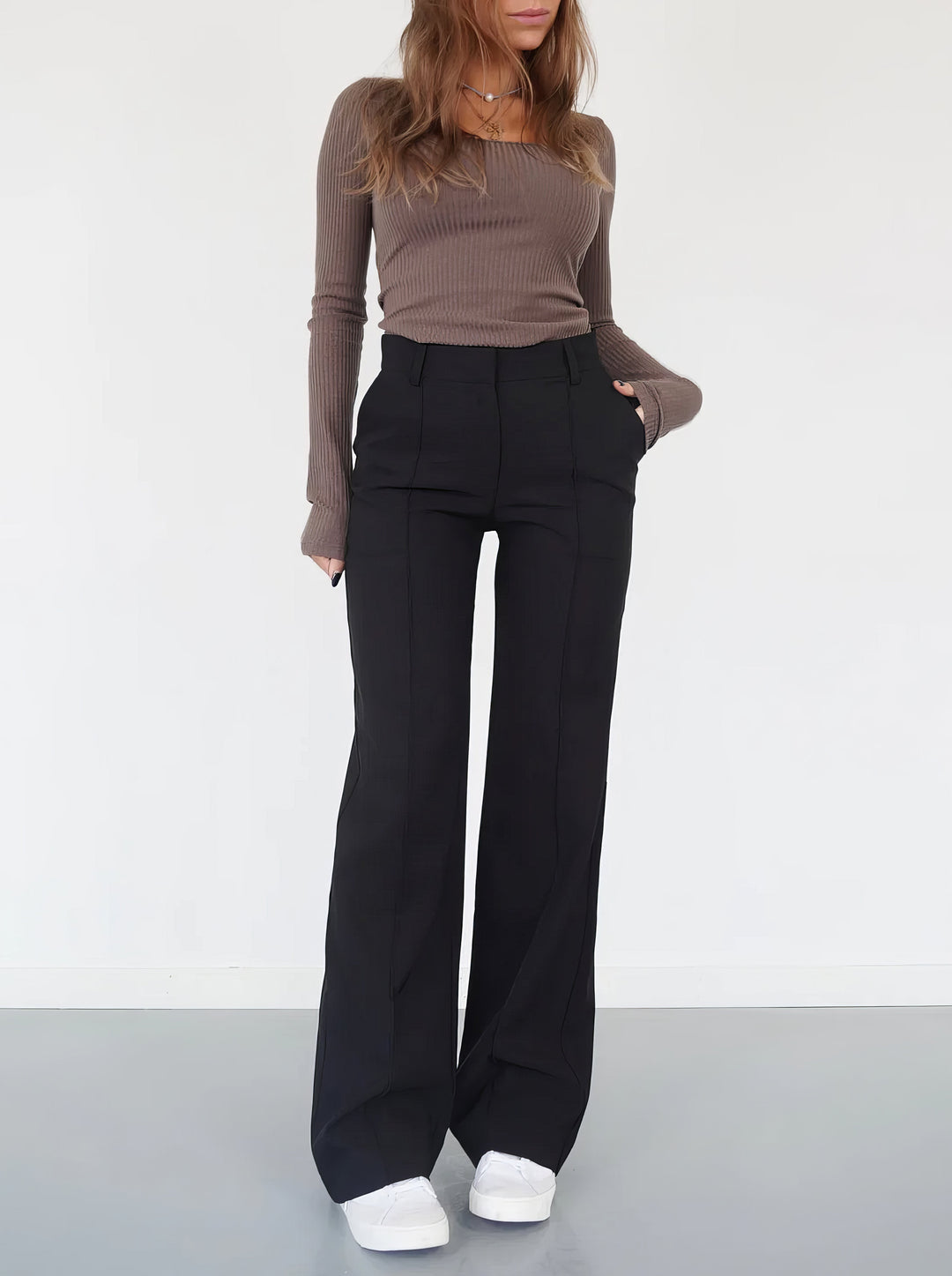 Eva | Versatile Modern Wide Leg Everyday Pants