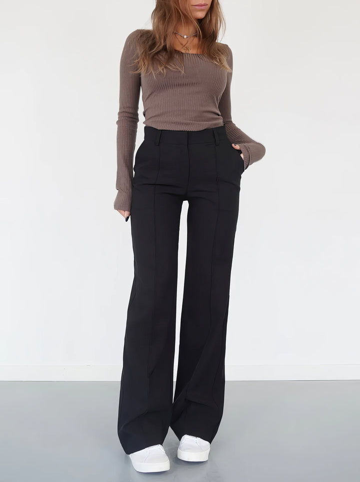 Eva | Versatile Modern Wide Leg Everyday Pants