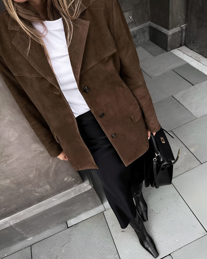 Sophia | Luxurious And Tactile Suede Blazer
