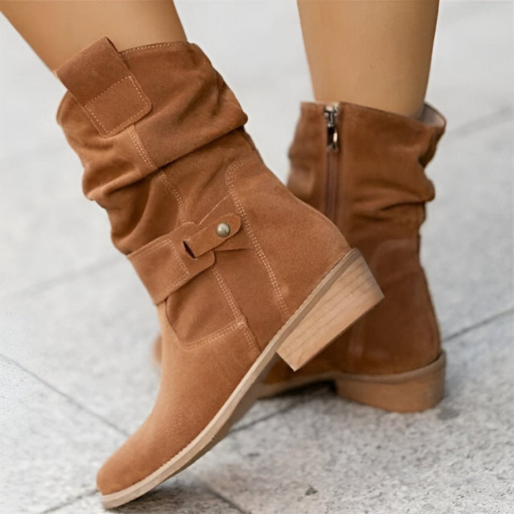 Astrid | Chic Slouchy Faux Suede Knee High Boots
