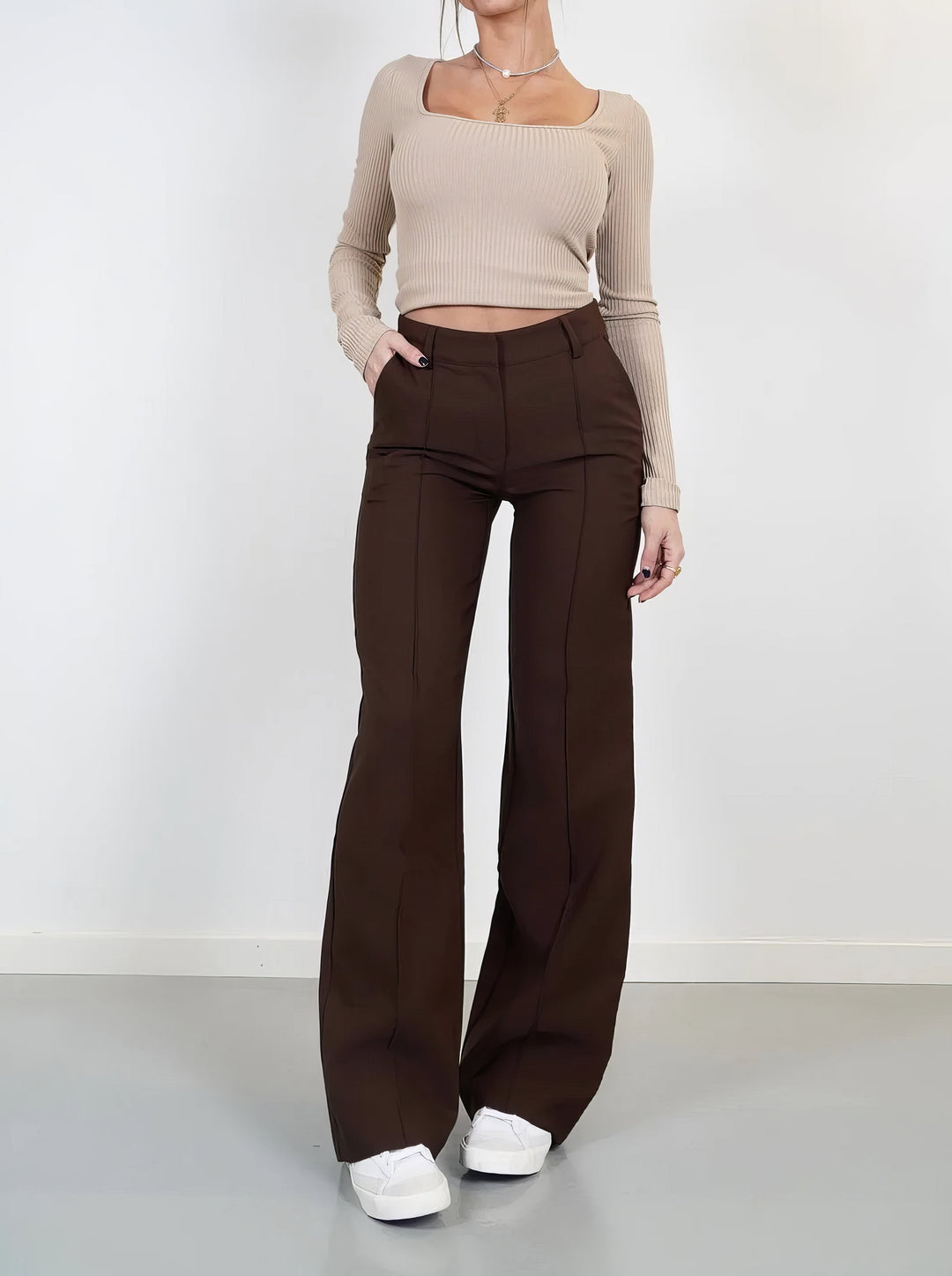 Eva | Versatile Modern Wide Leg Everyday Pants