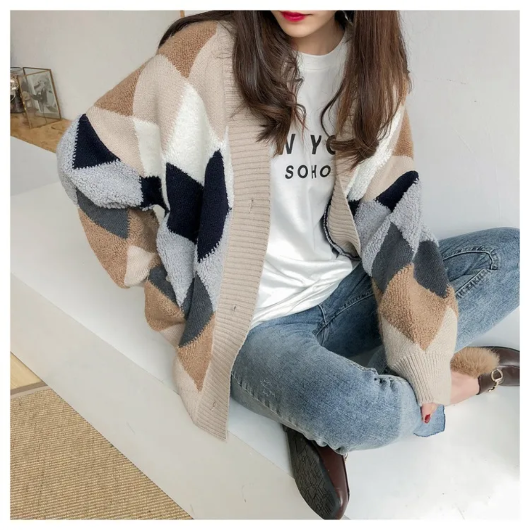 Florence | Chic And Cozy Oversized Buttoned Cardigan