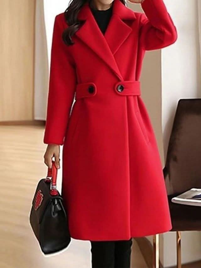 Sienna | Classic Wool Coat – Timeless Elegance for Women