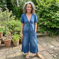 Amelia | Relaxed And Stylish Wide-Leg Denim Jumpsuit
