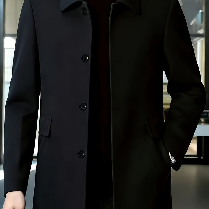 Gerard | Single-Breasted Overcoat – Timeless Style for Men