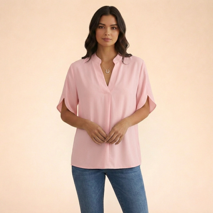 Brianna | Elegant & Comfortable V-Neck Blouse