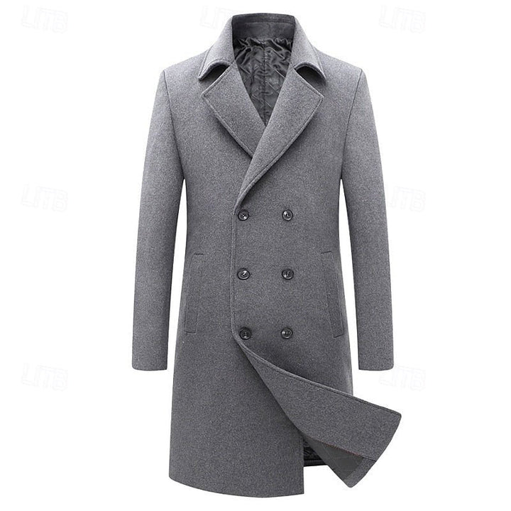 Malcolm | Double-Breasted Overcoat – Timeless Style for Men