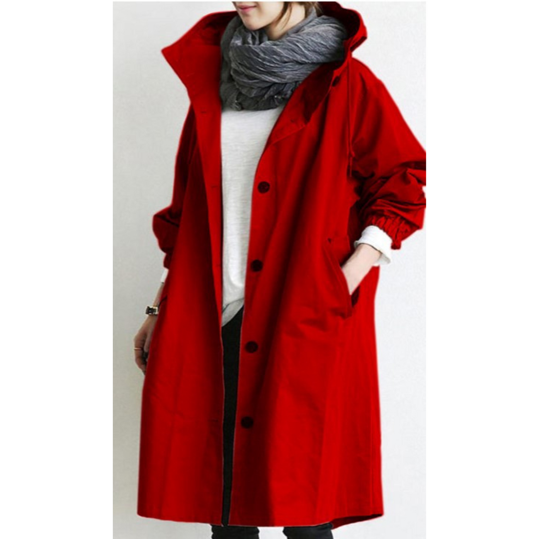 Eleanor | Functional And Elegant Long Hooded Trench Coat
