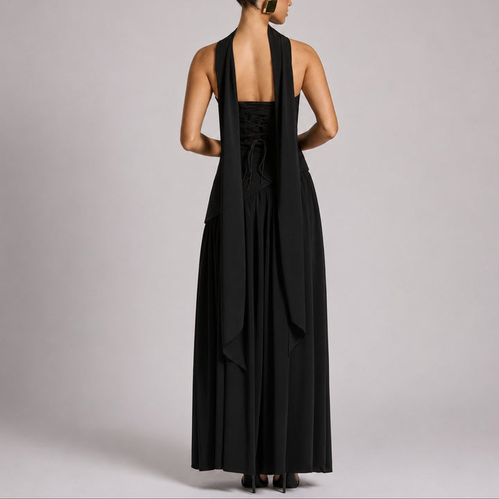 Elena | Elegant Fall Wedding Strapless Maxi Dress