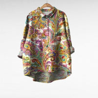 Eleanor | Modern Long-Sleeve Retro Collar Blouse