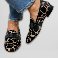 Nora | Elegante Loafer mit Leopardenmuster und edlem Komfort für jeden Tag