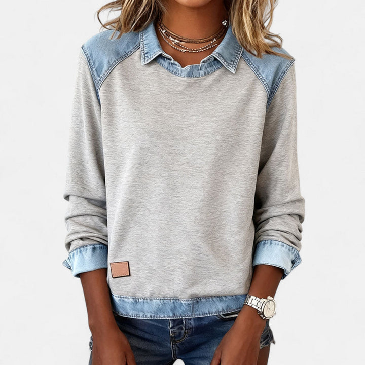 Sophia | Modern Knit Sweatshirt For Effortless Everyday Elegance