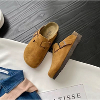 Sophia | Versatile And Timeless Suede Slip-On Mules